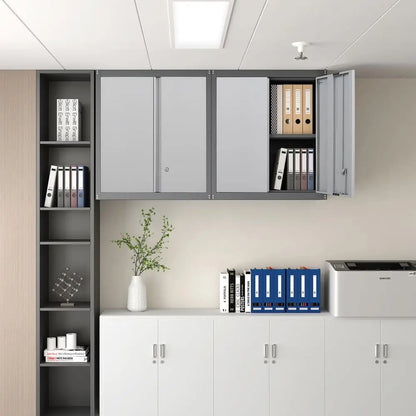 Locking Wall Cabinet with Shelves for Garage &amp; Basement