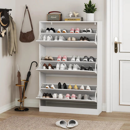 Shoe Cabinet with 3 Flip Drawers