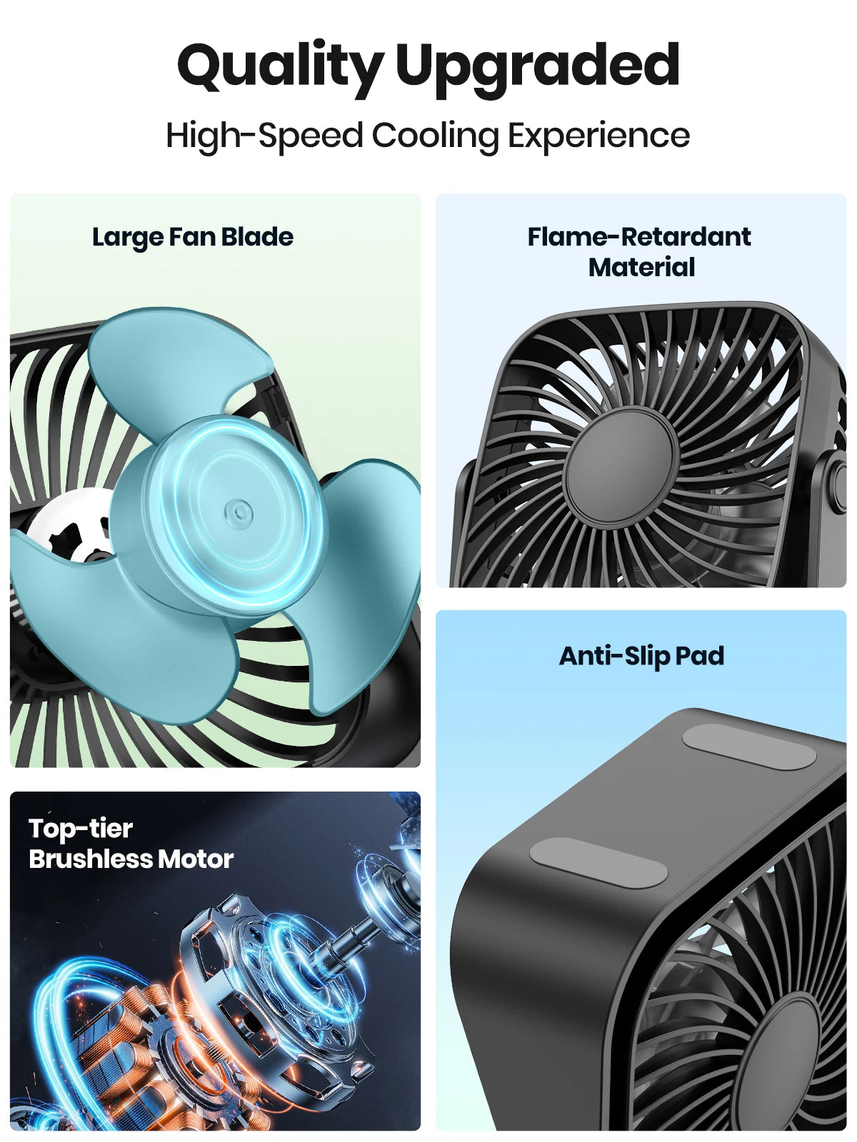 4" USB Mini Portable Fan