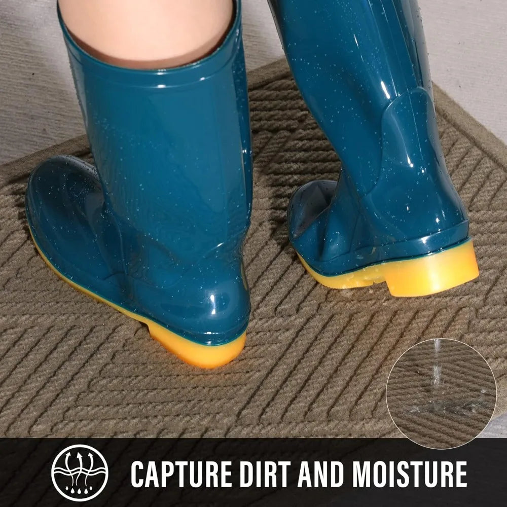 Front Absorbent Indoor/Outdoor Door Mat, Mud & Dirt Resistant