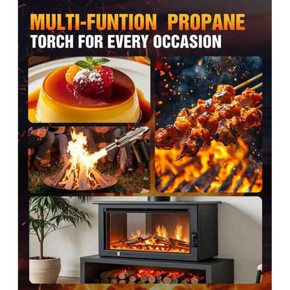 Propane Kitchen cooking Torch Gun with Adjustable Flame for Searing Steak