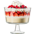 Truffle Fruit Dessert Italian Crystal Glass Bowl