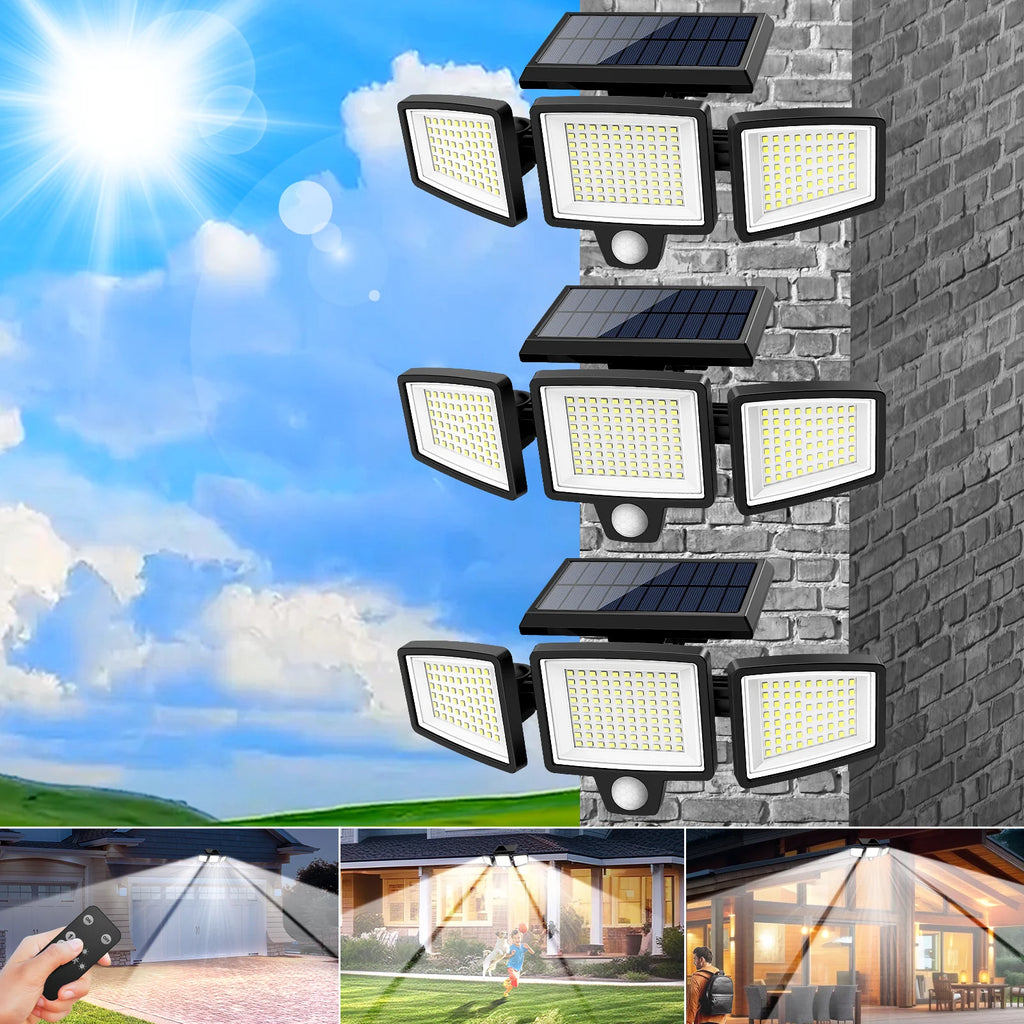 3-Pack Outdoor Motion Sensor Solar Lights