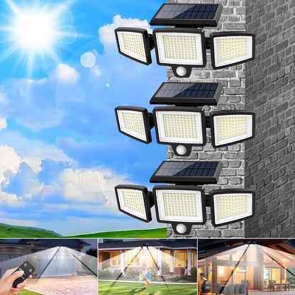 3-Pack Outdoor Motion Sensor Solar Lights