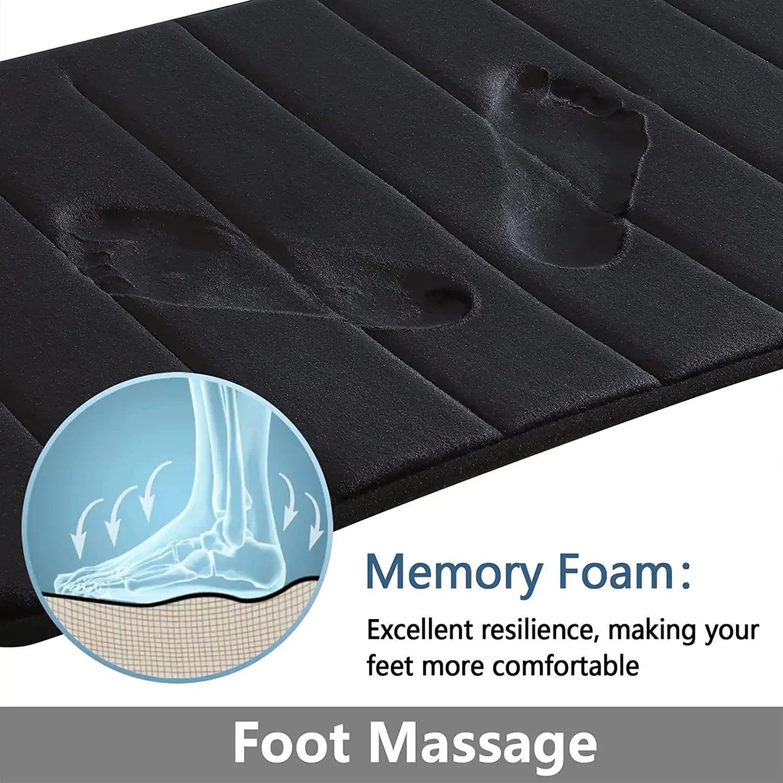 Super Absorbent Non-Slip Bath Mat with Memory Foam