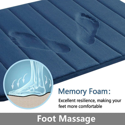 Super Absorbent Non-Slip Bath Mat with Memory Foam