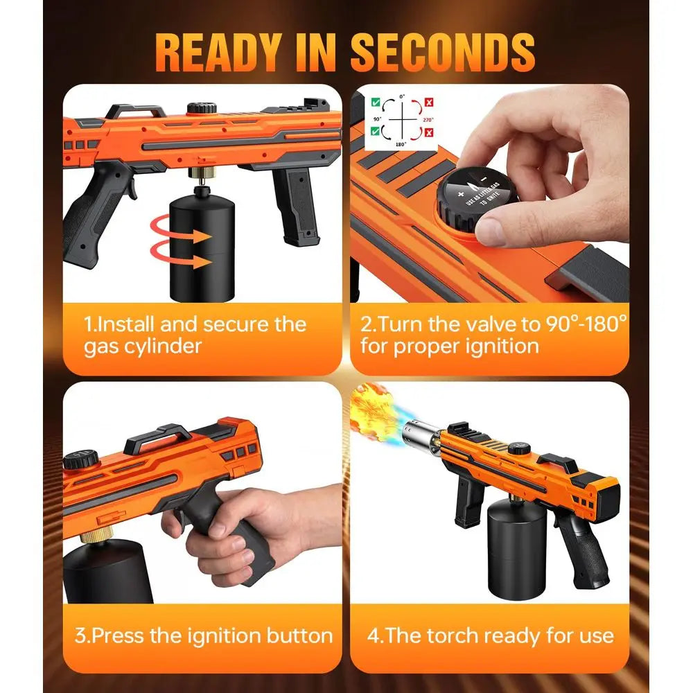 Propane Kitchen cooking Torch Gun with Adjustable Flame for Searing Steak