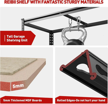 2500 lbs. Adjustable Heavy Duty Garage Shelving