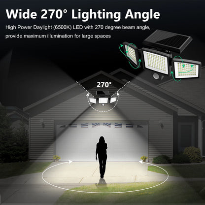 3-Pack Outdoor Motion Sensor Solar Lights