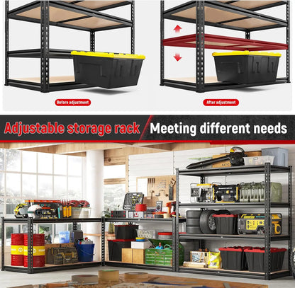2500 lbs. Adjustable Heavy Duty Garage Shelving