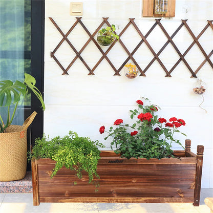 Raised Wooden Indoor/Outdoor Flower/Vegetable/Herb Container