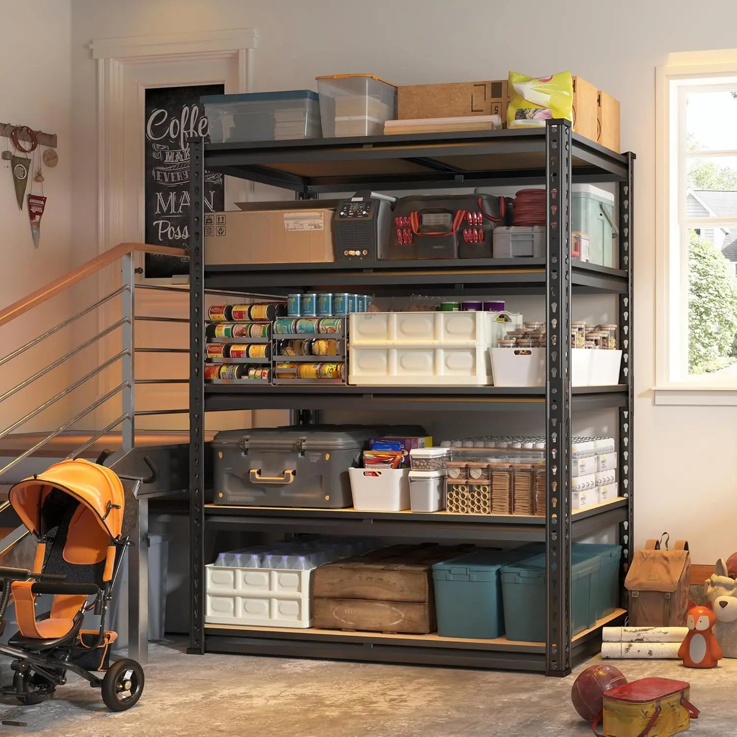2500 lbs. Adjustable Heavy Duty Garage Shelving
