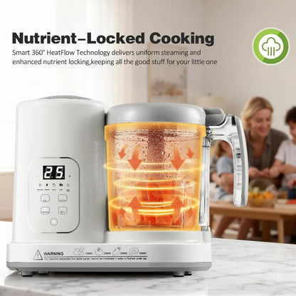 4 in 1 Baby Food Maker - Auto Steam, Blend, Puree &amp; Self-Clean - BPA-Free