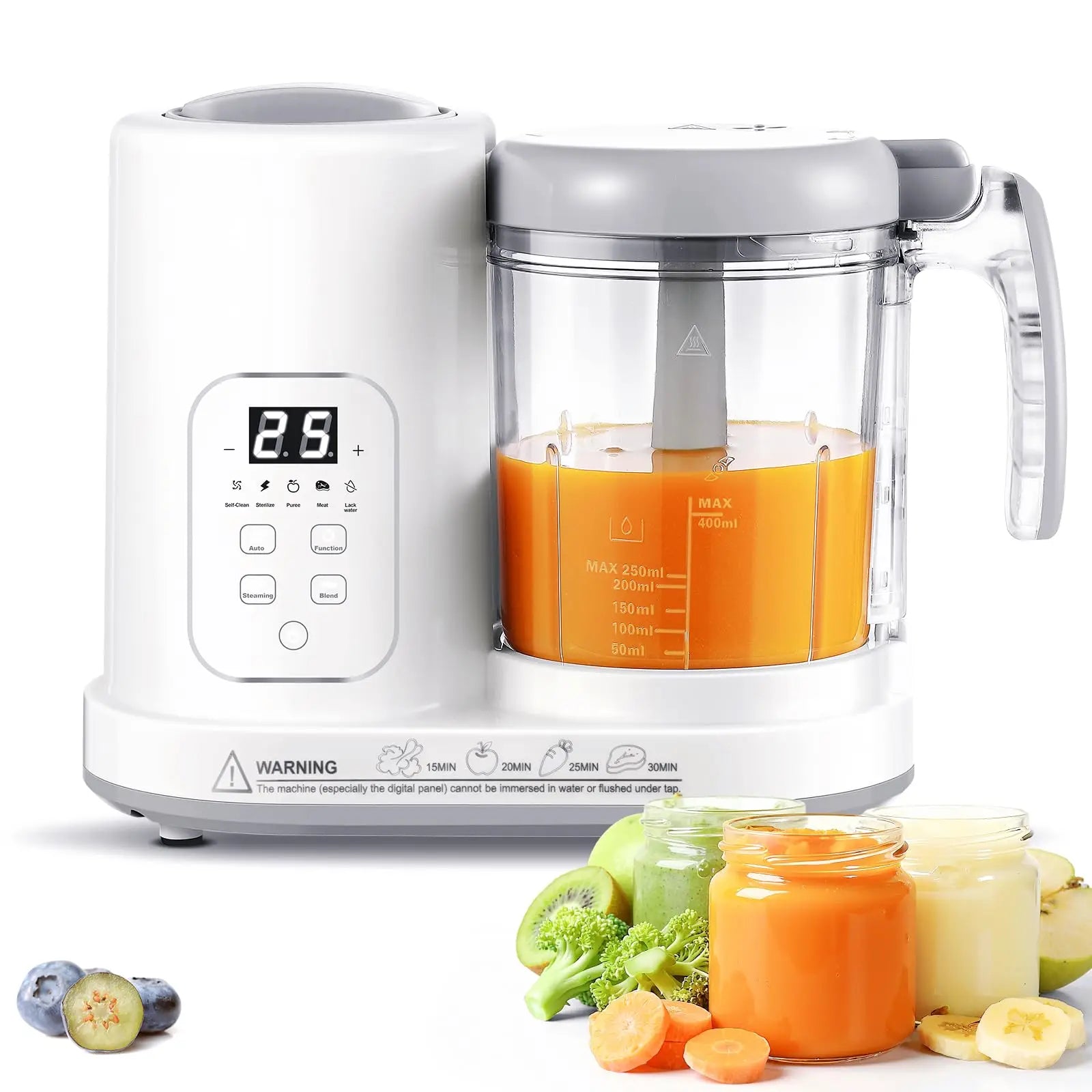 4 in 1 Baby Food Maker - Auto Steam, Blend, Puree &amp; Self-Clean - BPA-Free