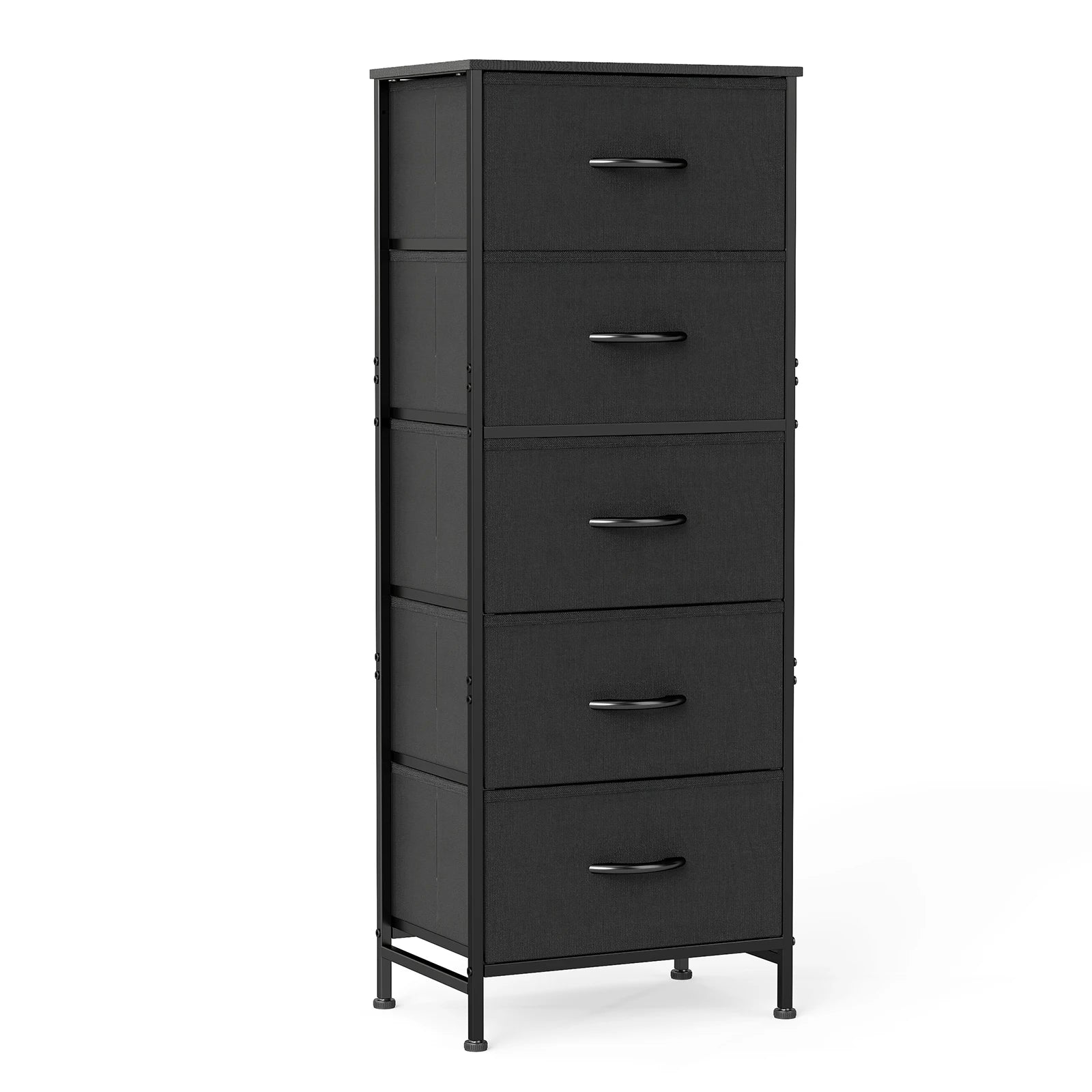 48" Bedroom Dresser With 5 Fabric Drawers - Steel Frame