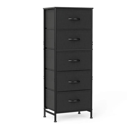 48" Bedroom Dresser With 5 Fabric Drawers - Steel Frame