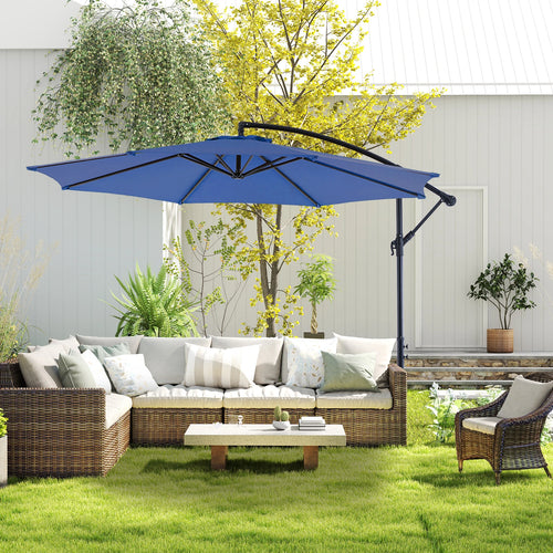 10' Outdoor Patio Umbrella with Hanging Cantilever
