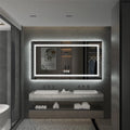 Large Dimmable LED Illuminated Bathroom Mirror with 3 Color Lights