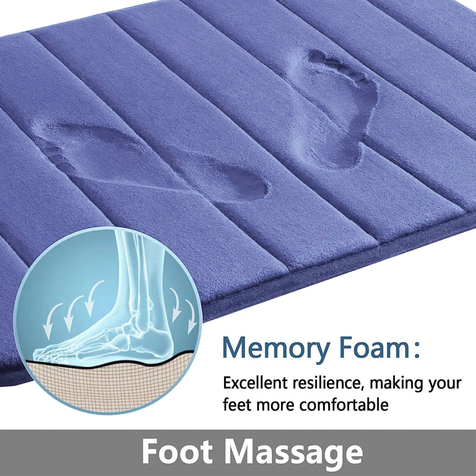 Super Absorbent Non-Slip Bath Mat with Memory Foam