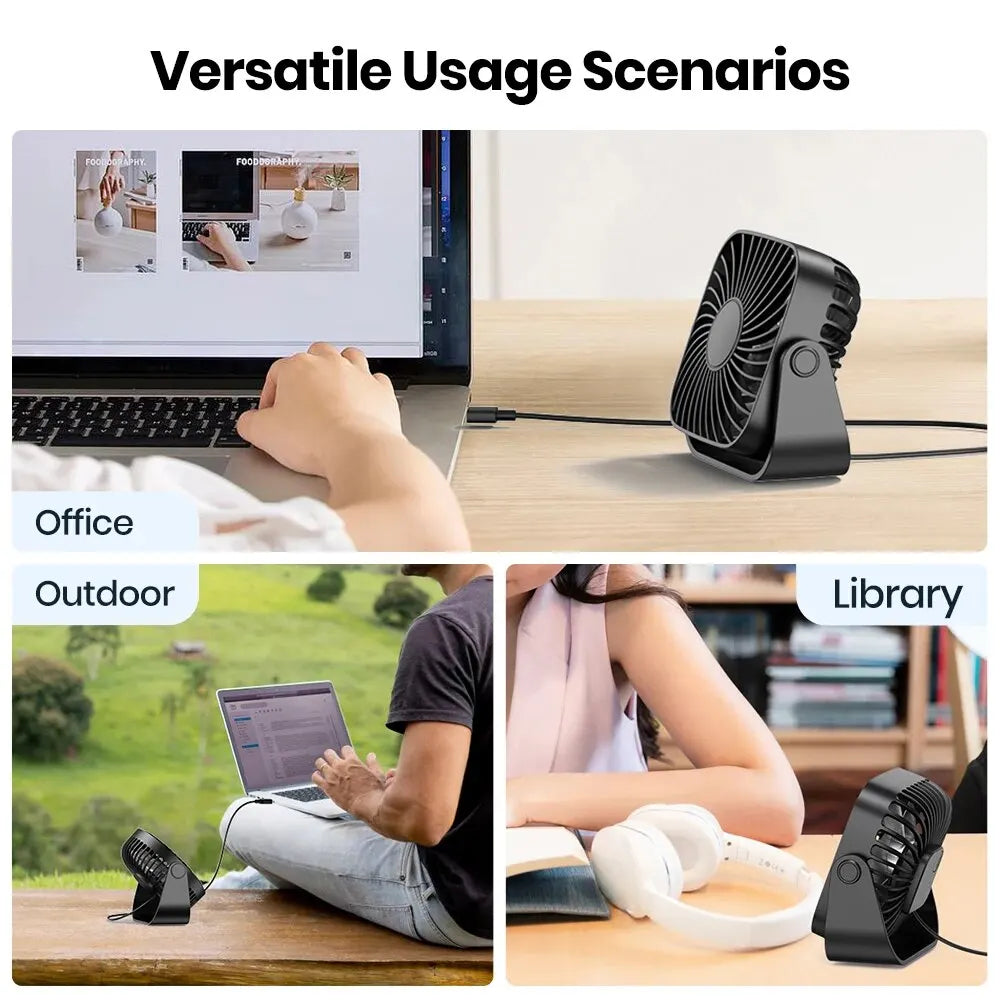 4" USB Mini Portable Fan