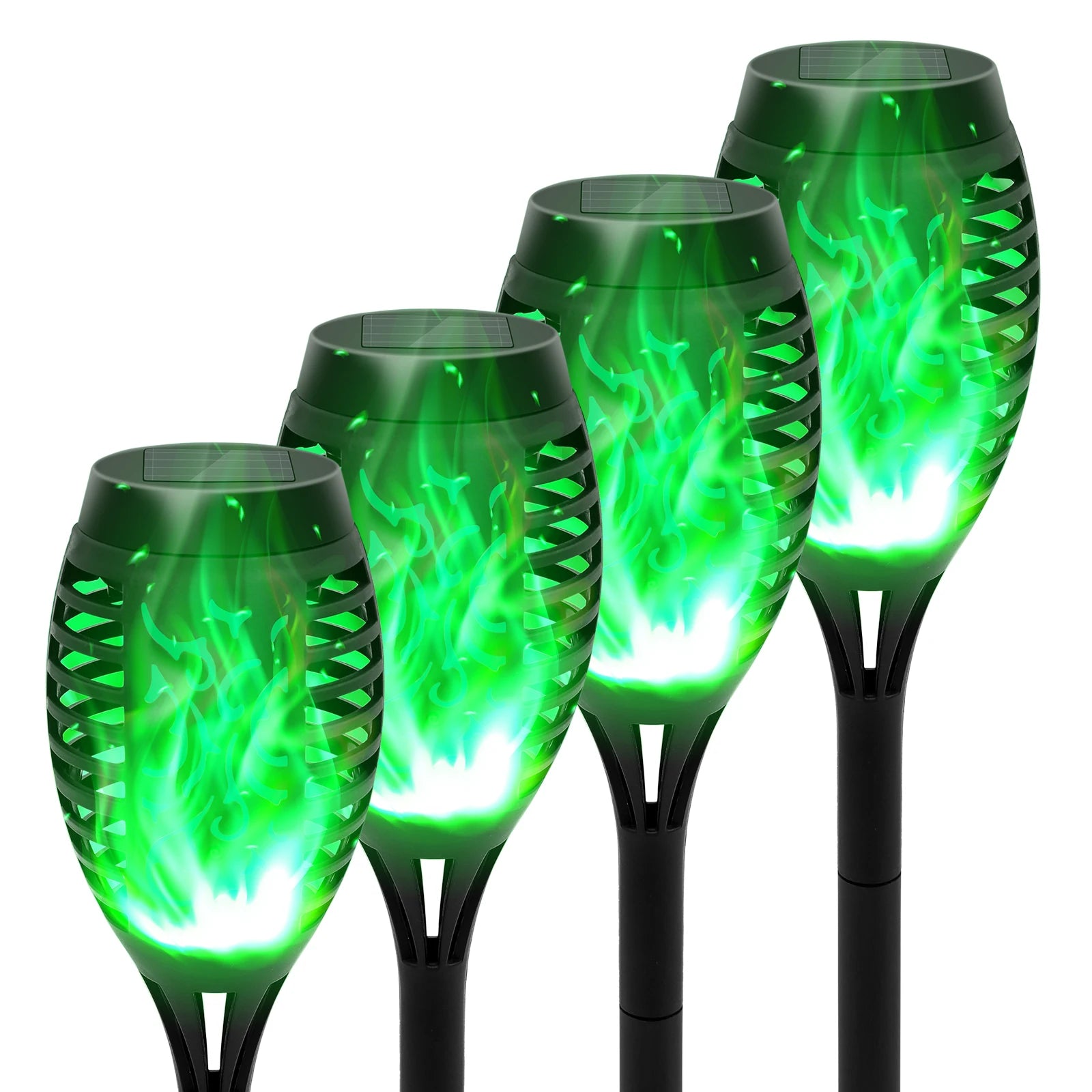 4, 6, 8 or12 Pack Solar LED Flame Torch Light