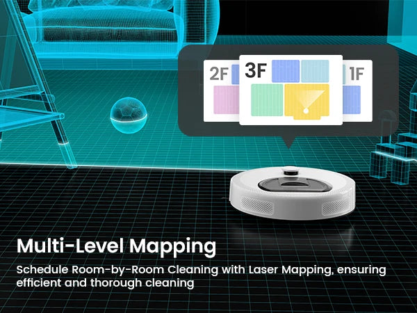 Robot Vacuum and Mop - Multi-Surface
