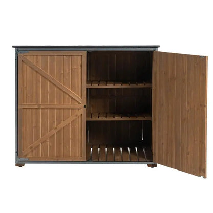 Premium Outdoor Storage Cabinet with Metal Frame