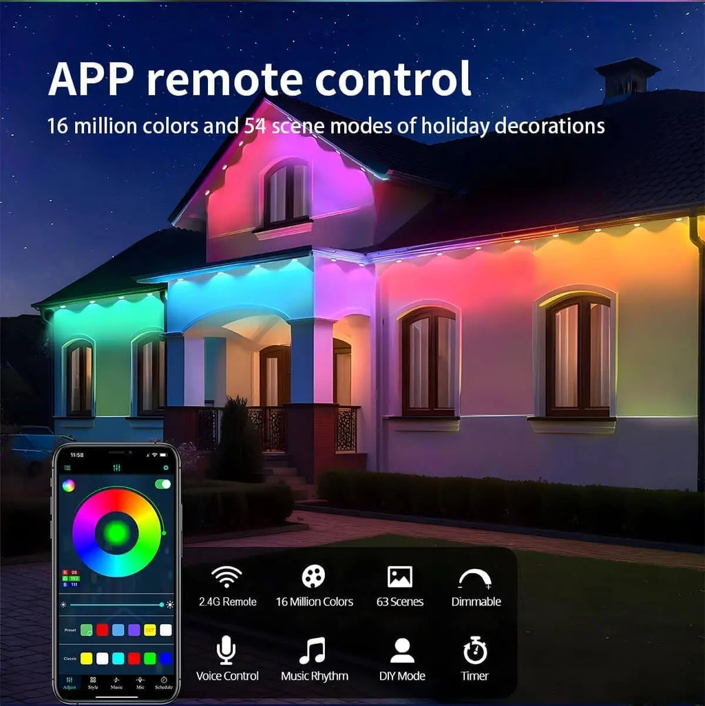 300' Waterproof Outdoor LED String Lights