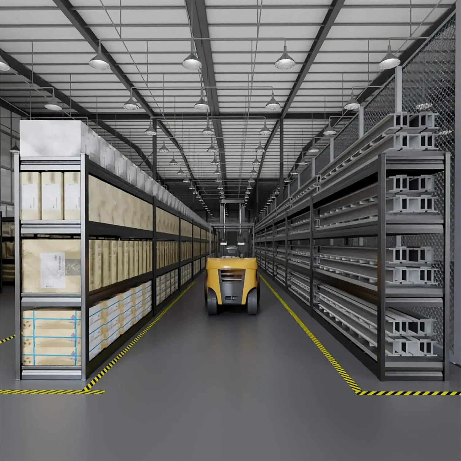 67" 4 Tier Heavy Duty Adjustable Metal Storage Shelving Unit for Warehouse, Basement, Garage  &amp; Shop