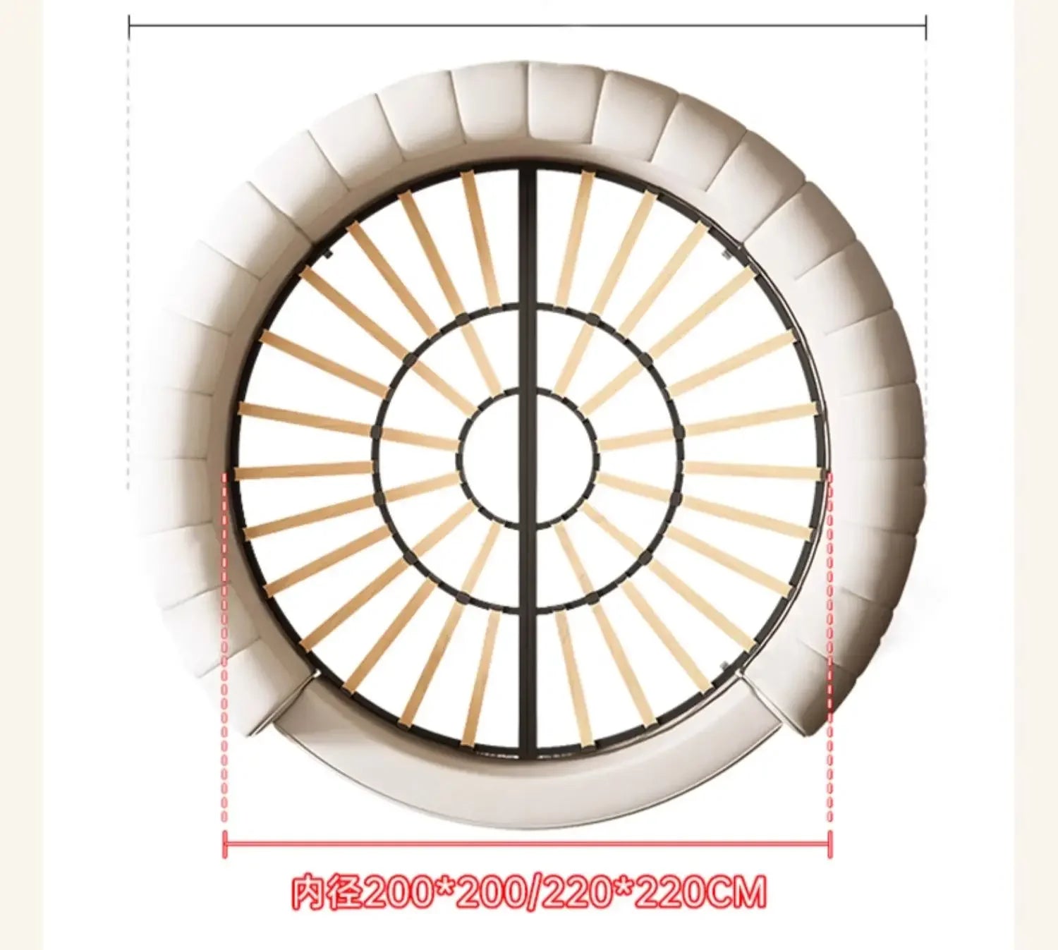 Luxury Round Italian Wedding Bed