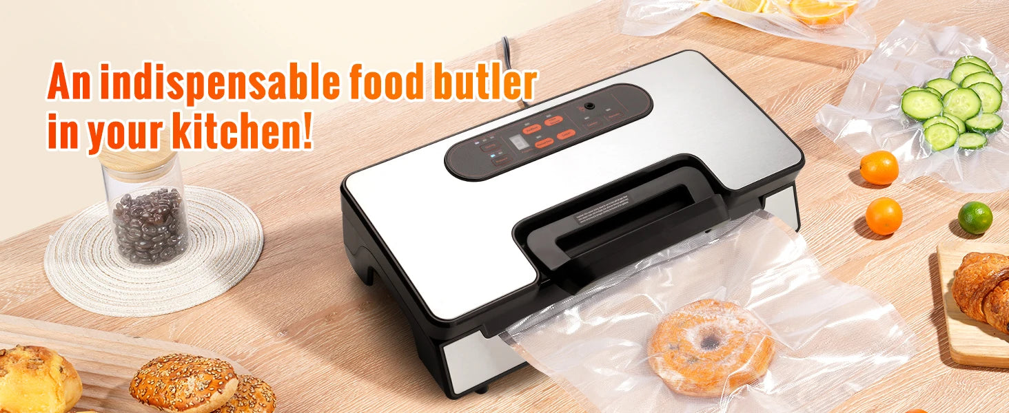 Vacuum Food Sealer Machine with 10 Vacuum Bags