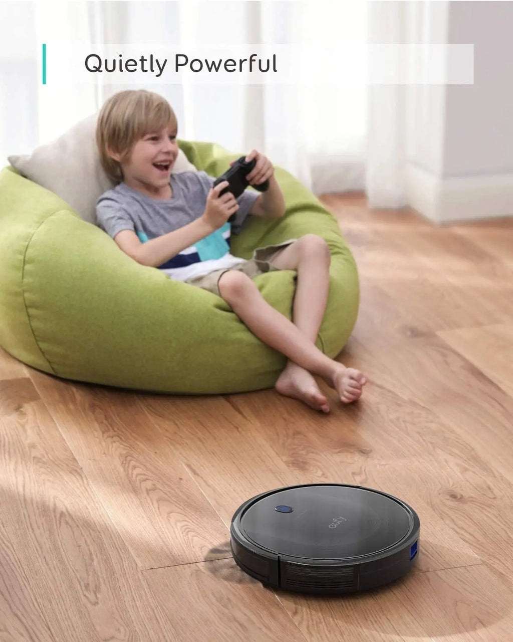 Refurbished Robotic Vacuum - Powerful Suction, Thin, Quiet & Self-Charging