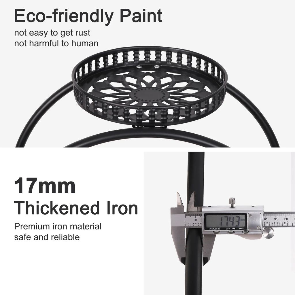 4-Layer 6-Pot Flower Holder Plant Stand on wheels