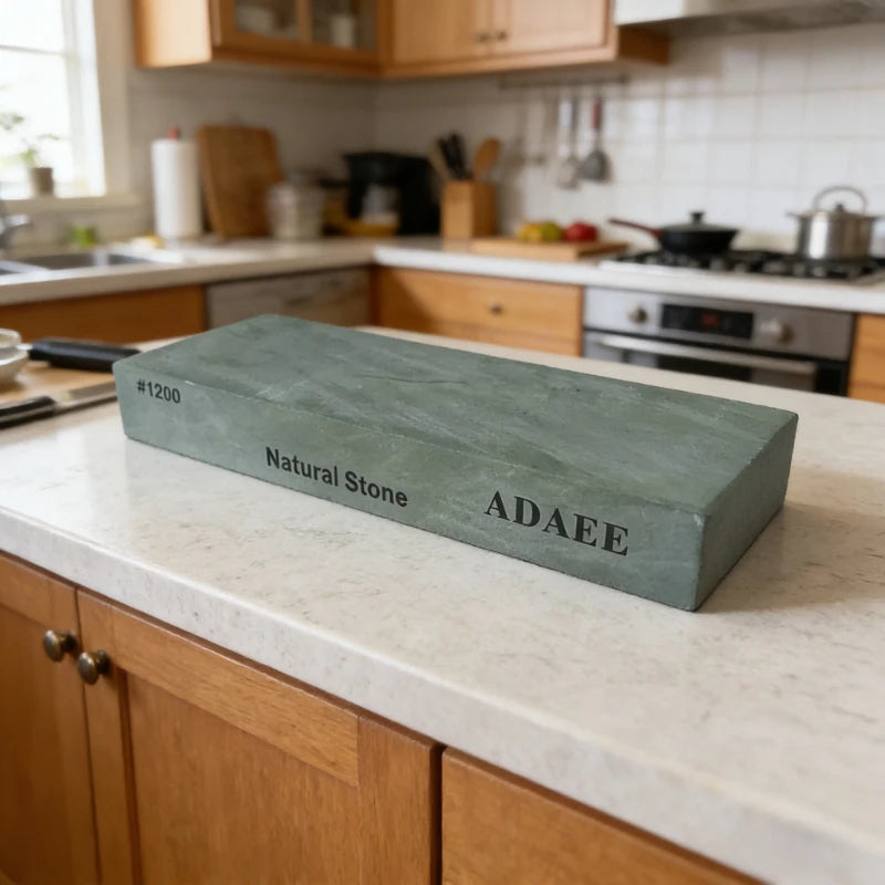 Professional Natural Whetstone Sharpening Stone - Ultra Fine Finishing Stone for Kitchen Knife