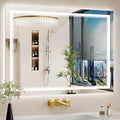 30"x40" Dimmable Anti-Fog Back & Front Lit LED Bathroom Mirror