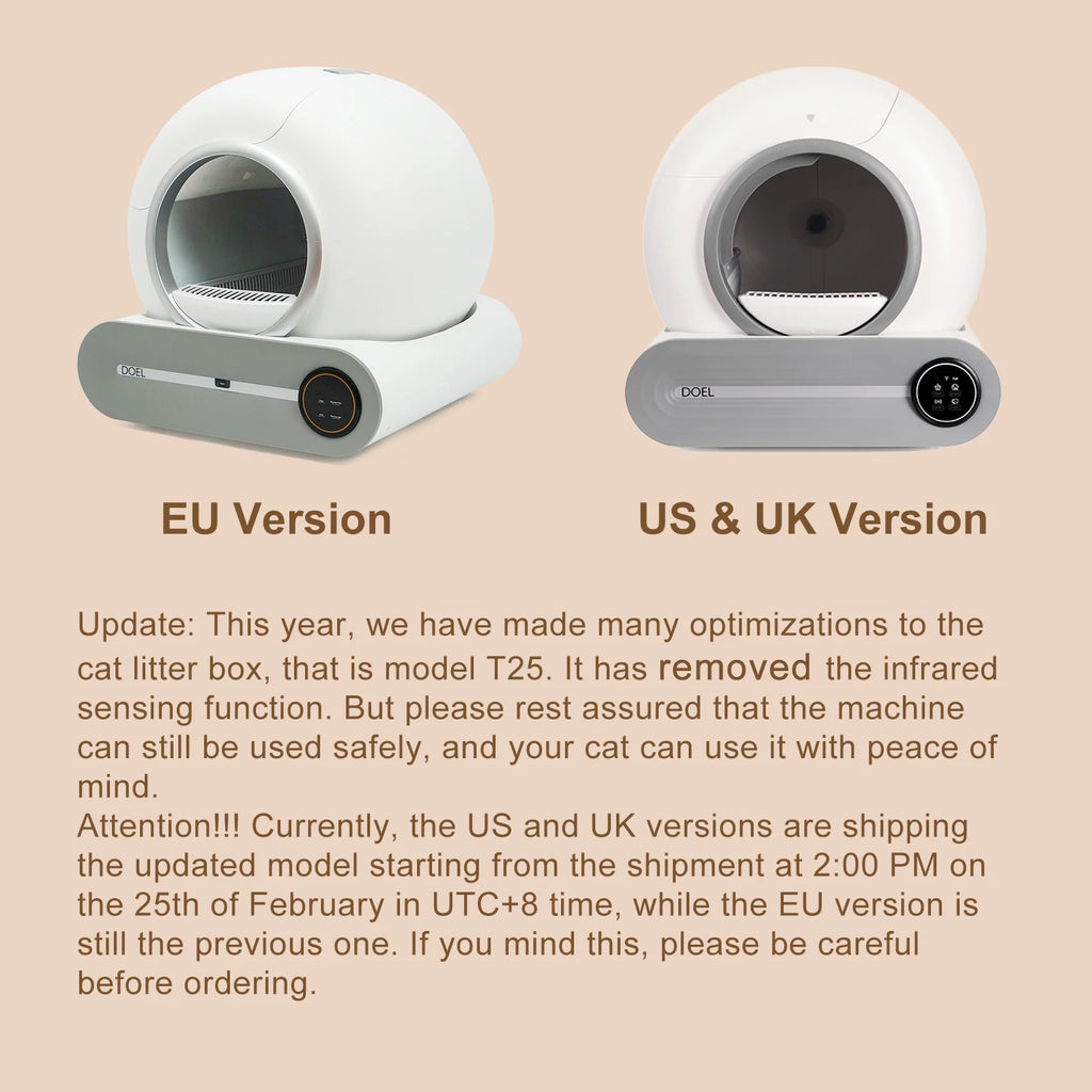 Self Cleaning Automatic Cat Litter Box with Trash Bag
