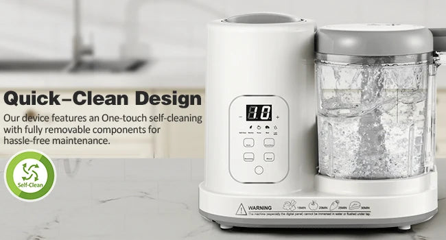 4 in 1 Baby Food Maker - Auto Steam, Blend, Puree &amp; Self-Clean - BPA-Free