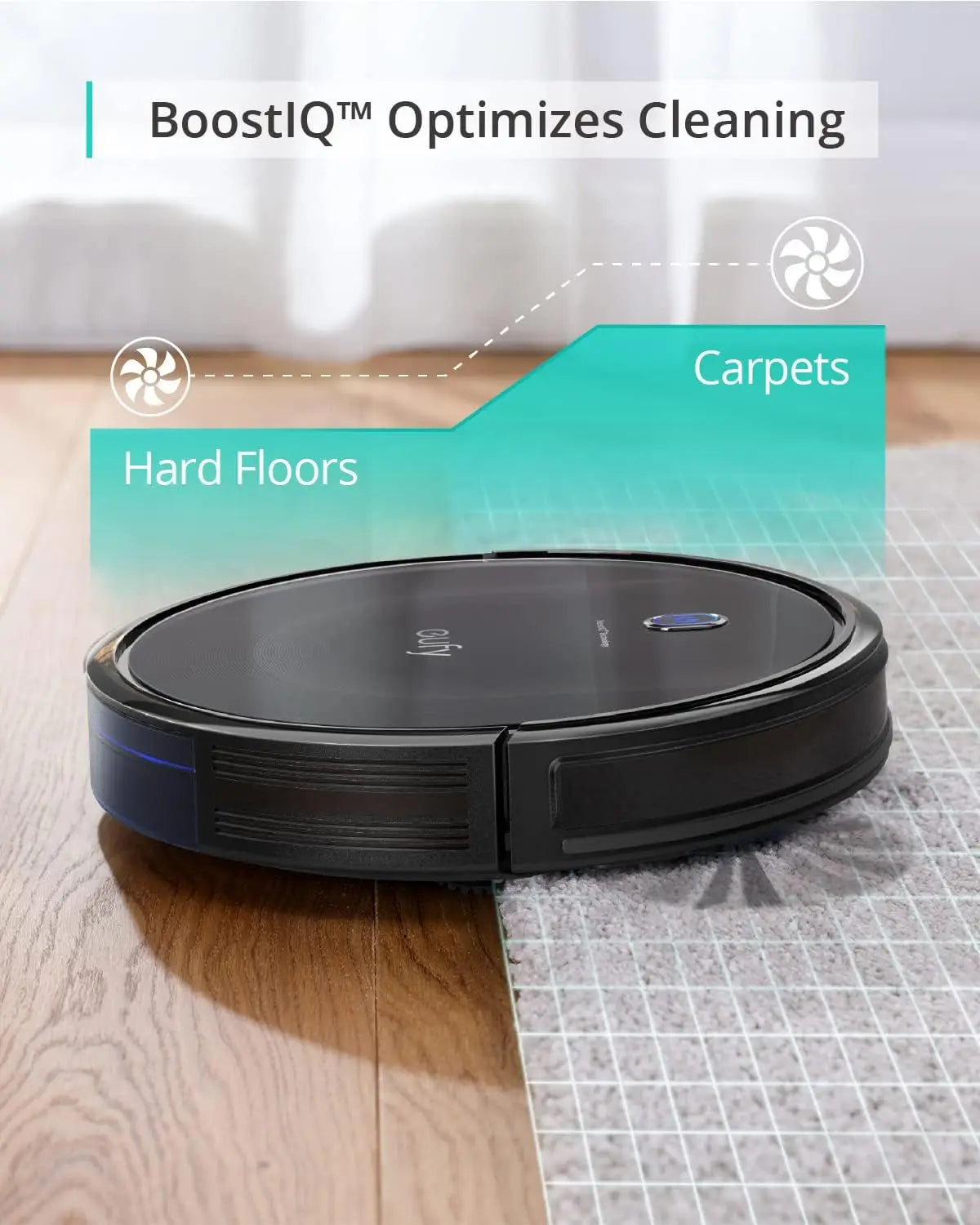 Refurbished Robotic Vacuum - Powerful Suction, Thin, Quiet & Self-Charging