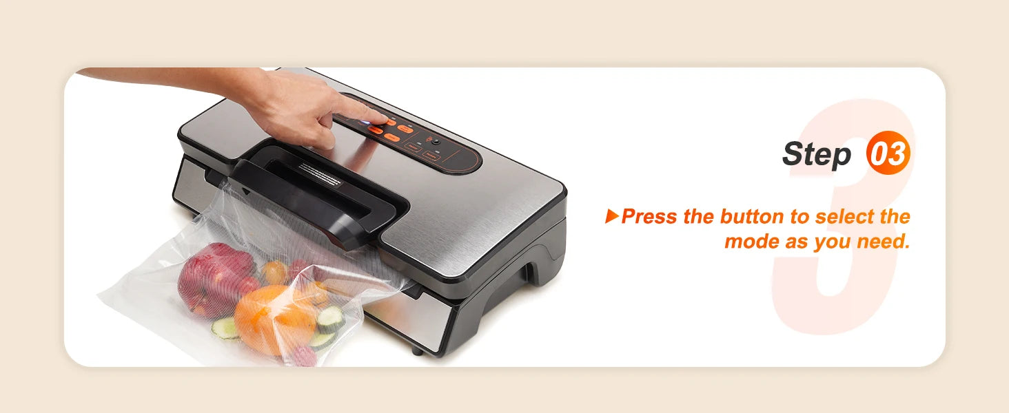 Vacuum Food Sealer Machine with 10 Vacuum Bags