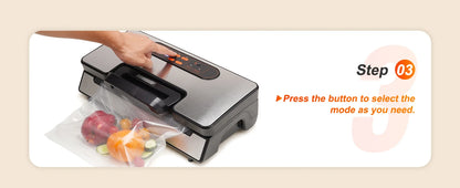 Vacuum Food Sealer Machine with 10 Vacuum Bags