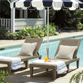2 Waterproof Patio Chaise Lounge Chairs