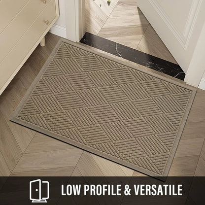 Front Absorbent Indoor/Outdoor Door Mat, Mud &amp; Dirt Resistant