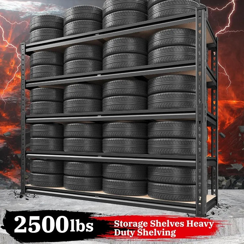 2500 lbs. Adjustable Heavy Duty Garage Shelving