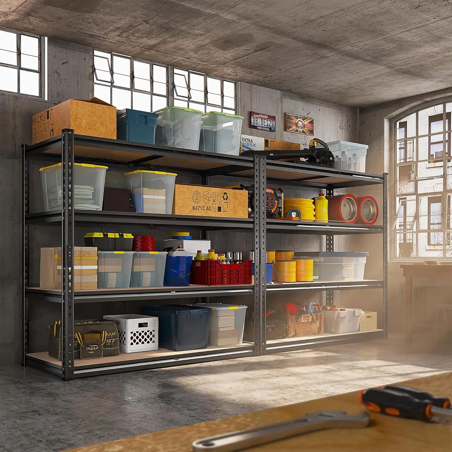 2500 lbs. Adjustable Heavy Duty Garage Shelving