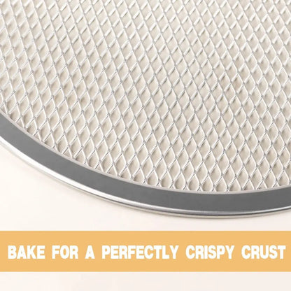 12 Inch Seamless Aluminum Pizza Pan With Holes - Pizza Screen