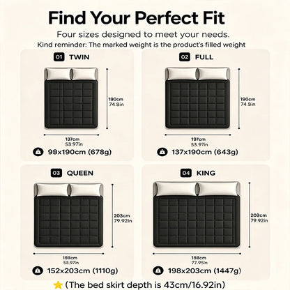Mattress Topper - Multi-Sizes &amp; Colors