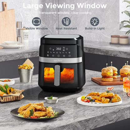 8-in-1 6 Qt, Premium Ceramic Air Fryer with Precise Heating - Roast, Bake, Broil