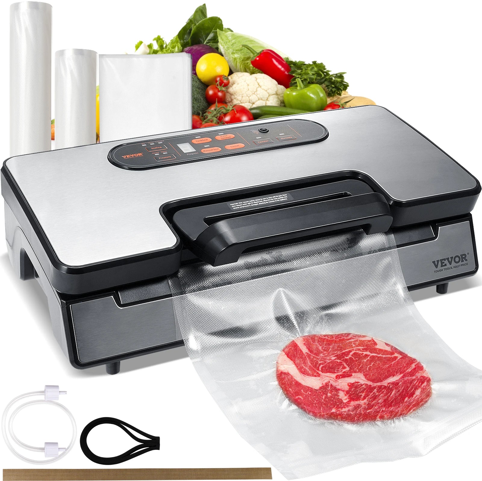 Vacuum Food Sealer with 10 Vacuum Bags