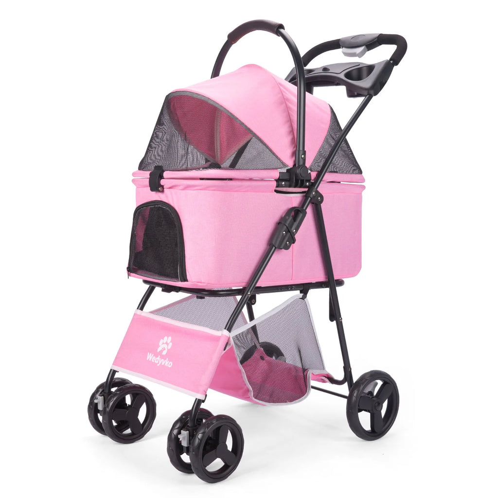3 in 1 Folding Pet Stroller with Removable Carrier