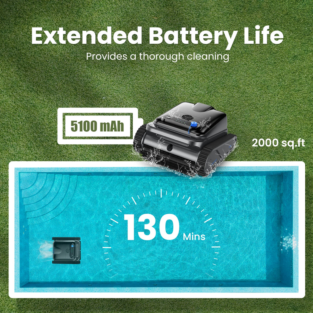 Auto Swimming Pool Cleaner - Self-Parking for Above Ground Pools